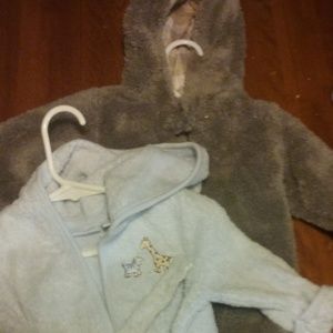 Teddy Bear Outfit & Robe For Infants Size 6M